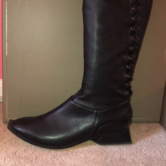 BCBG Black Leather Boots - Picture 3 of 6